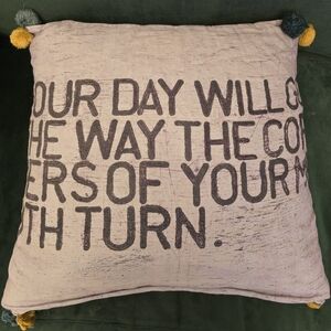 Sugarboo & Co “your day will go” linen pillow case